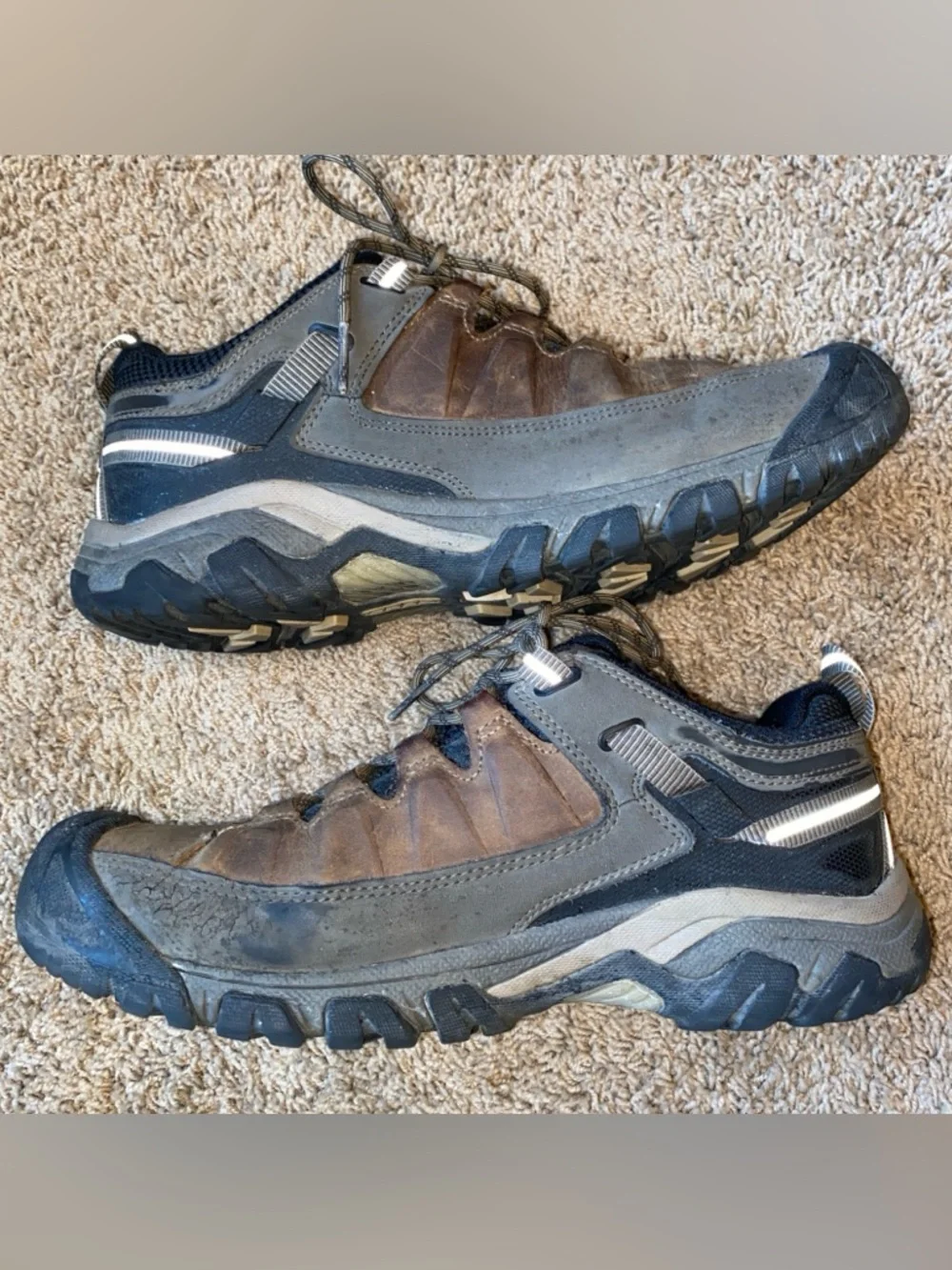 Keen Targhee III Waterproof Hiking Shoe Mens 11.5 Brown Leather Gorpcore Trail